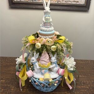 Spring Easter Bunny Sweet Treats Centerpiece